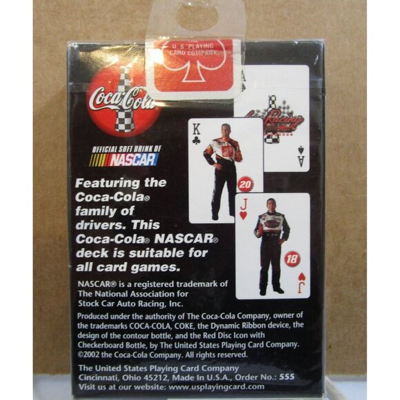 BICYCLE Playing Cards Coca-Cola Advertising NASCAR Drivers Sports Collection NEW - Picture 7 of 7